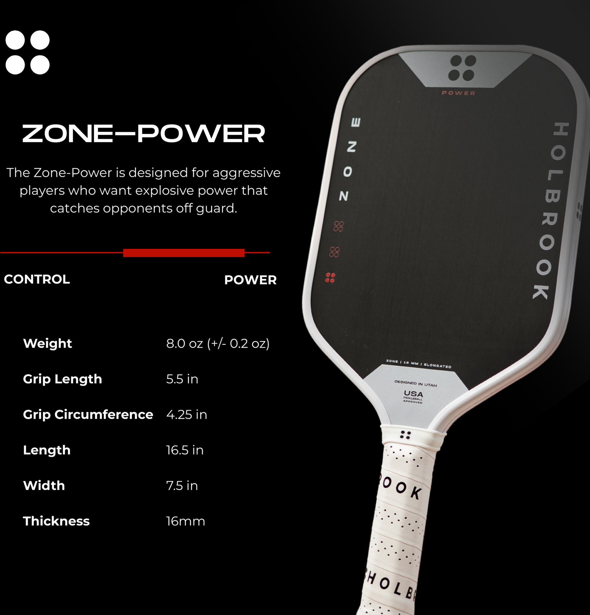 Holbrook Pickleball "The Zone" Pickleball Paddle product image