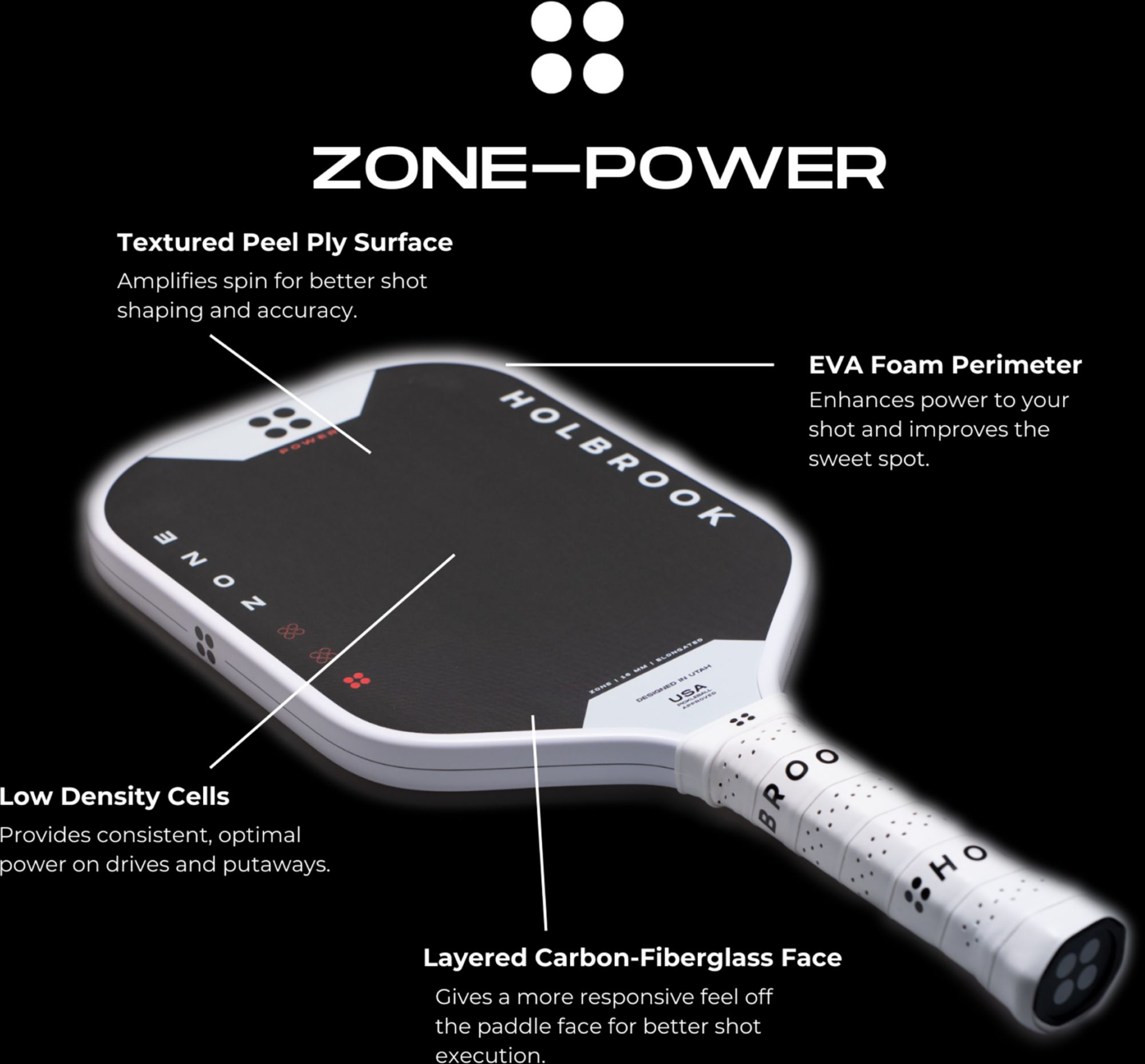 Holbrook Zone Power Pickleball Paddle product image