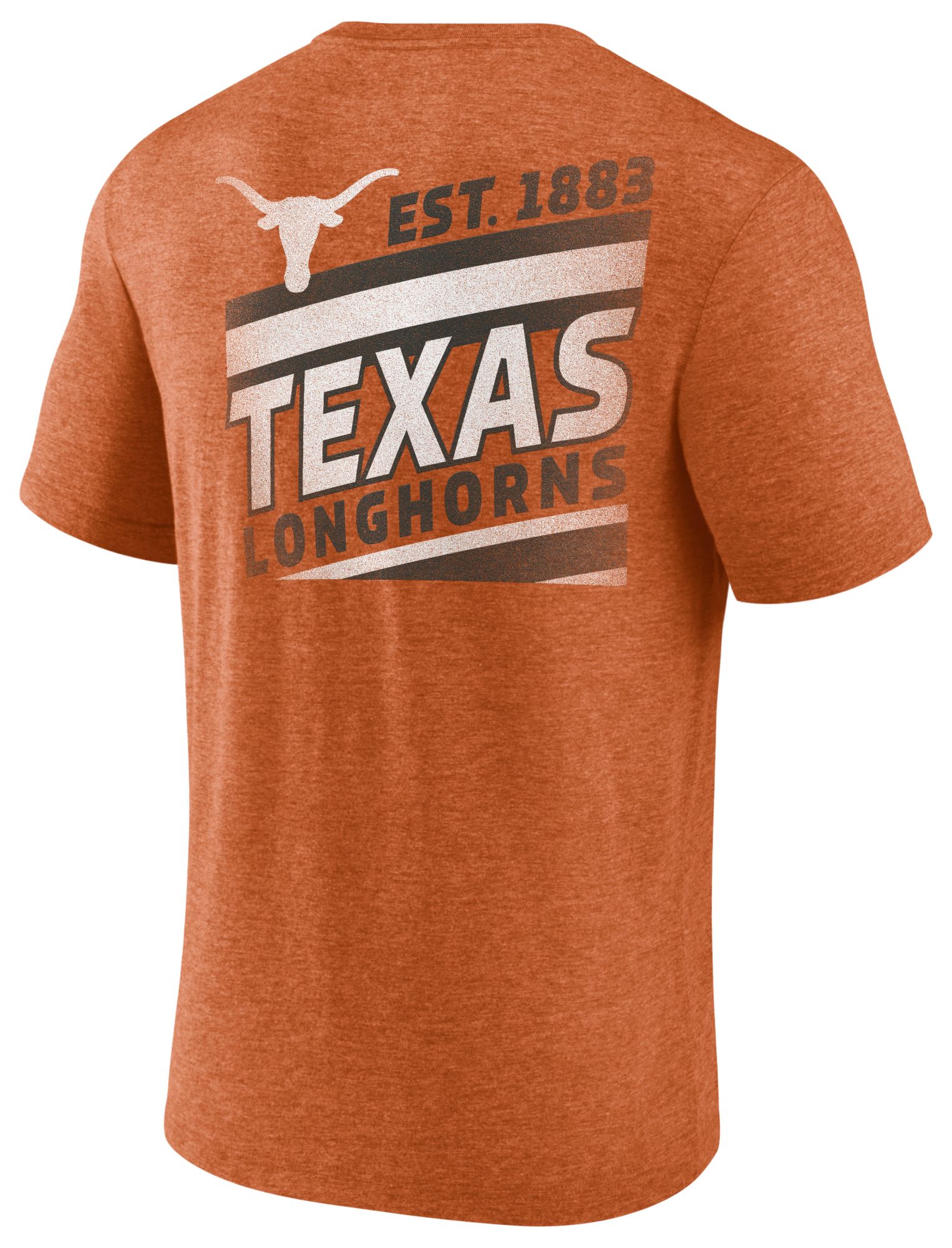 NCAA Men's Texas Longhorns Burnt Orange Ideal Faded Tri-Blend T-Shirt product image