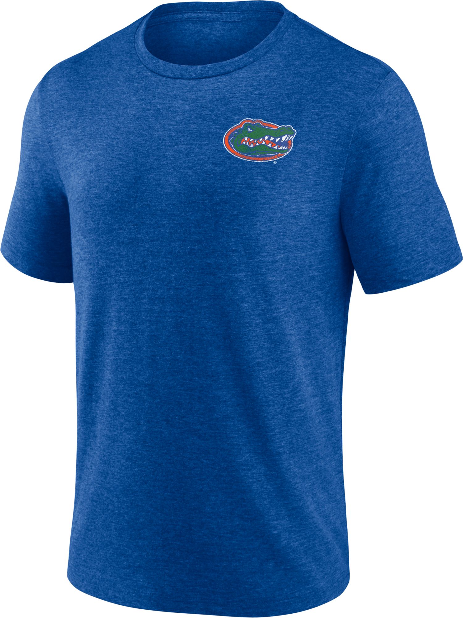 NCAA Men's Florida Gators Blue Old School Football Tri-Blend T-Shirt