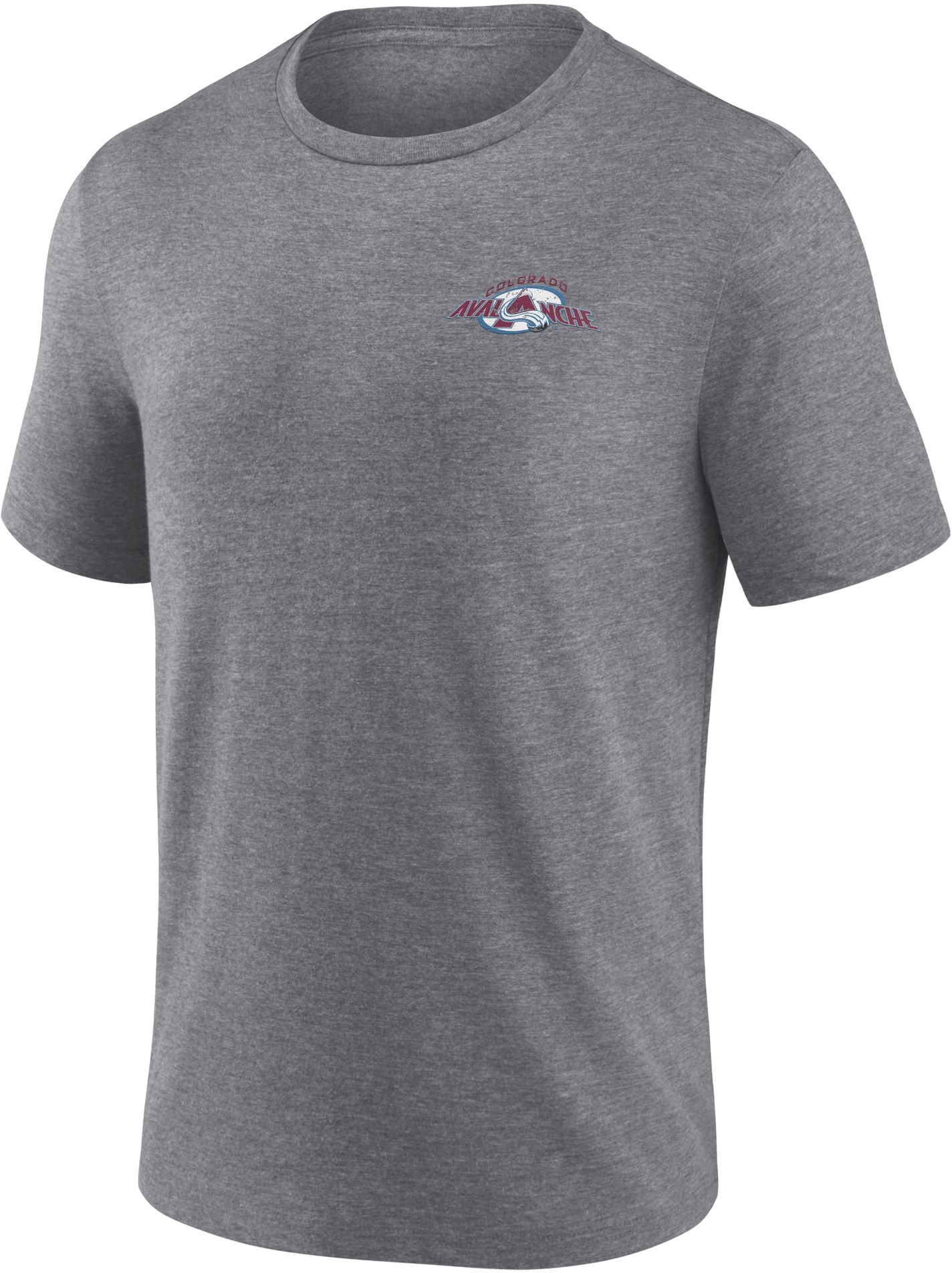 NHL Colorado Avalanche 2-Hit Tri-Blend Grey T-Shirt