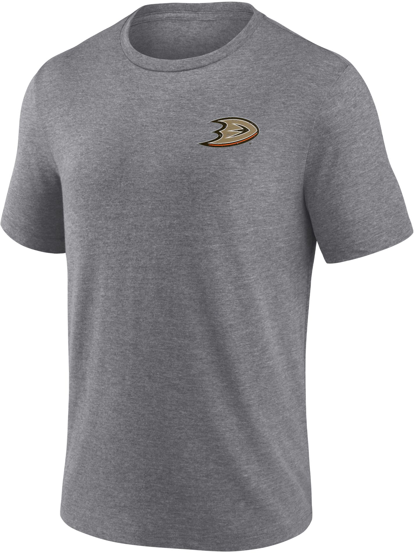 NHL Anaheim Ducks 2-Hit Tri-Blend Grey T-Shirt