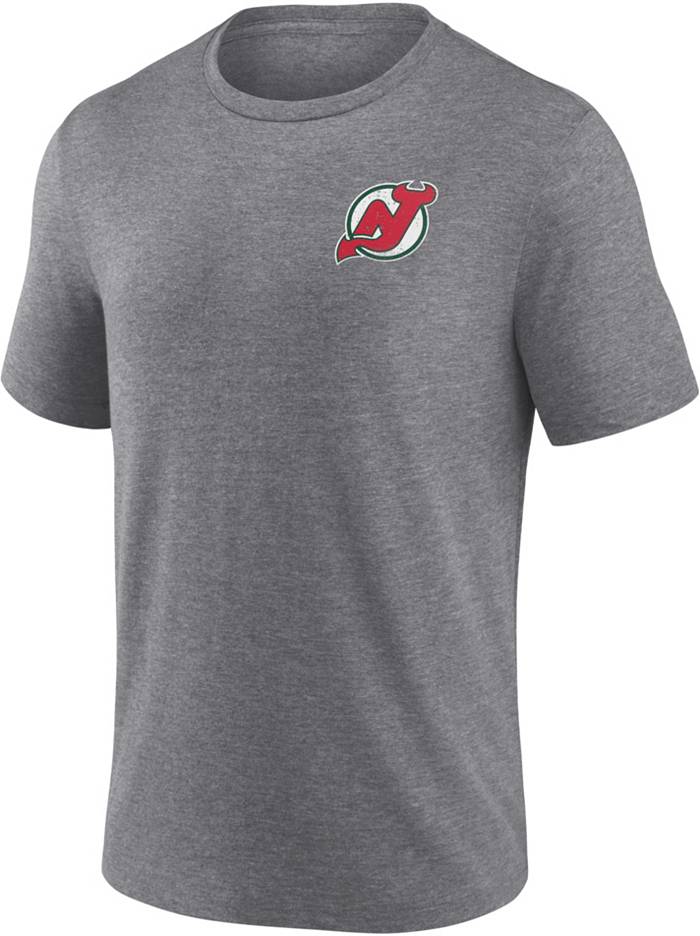 NHL New Jersey Devils 2-Hit Logo Red T-Shirt