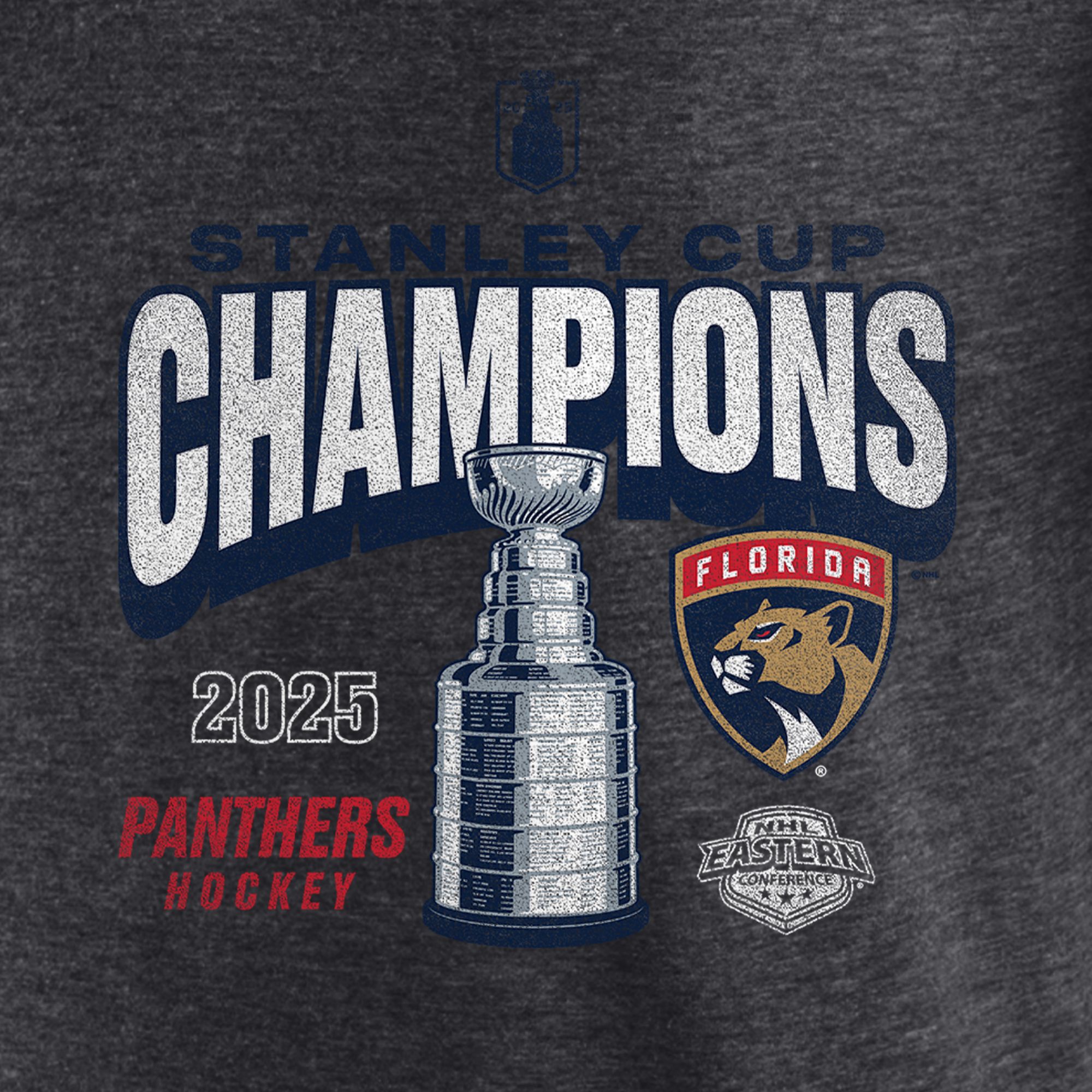 NHL Adult Florida Panthers 2025 Stanley Cup Champions Throwback T-Shirt product image