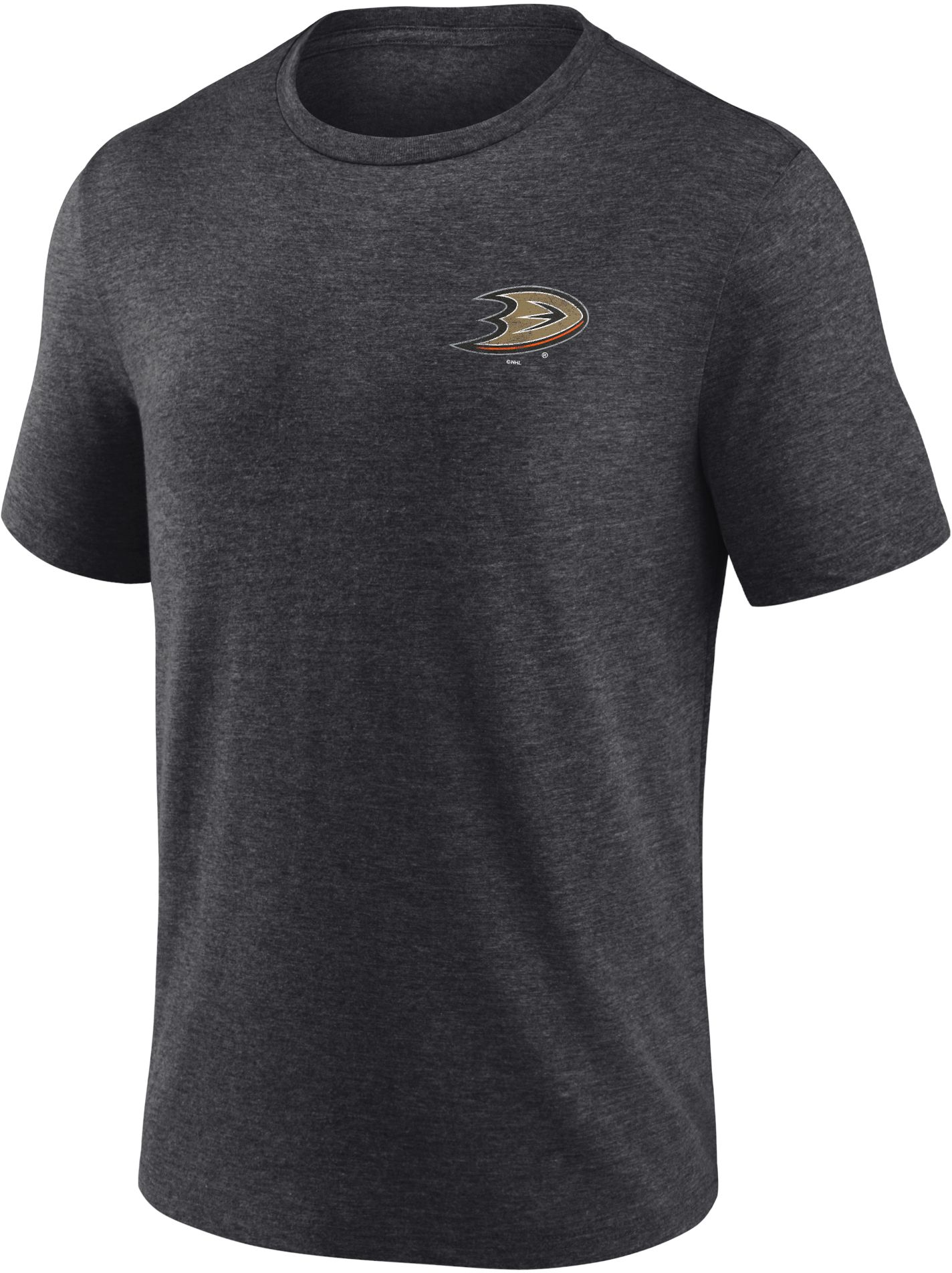 NHL Adult Anaheim Ducks Shoulder Patch Grey T-Shirt product image