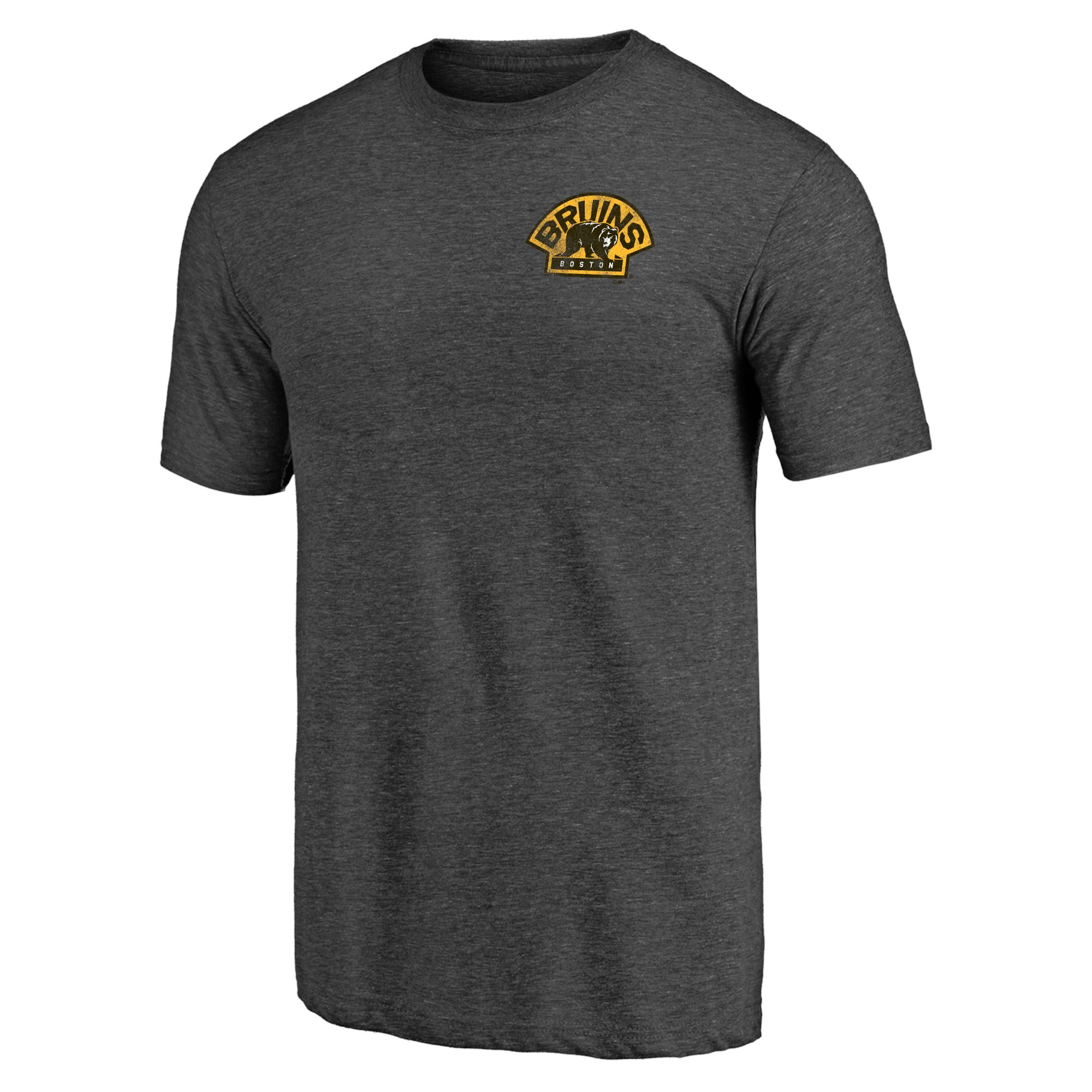 NHL Men's Boston Bruins Shoulder Patch Black T-Shirt