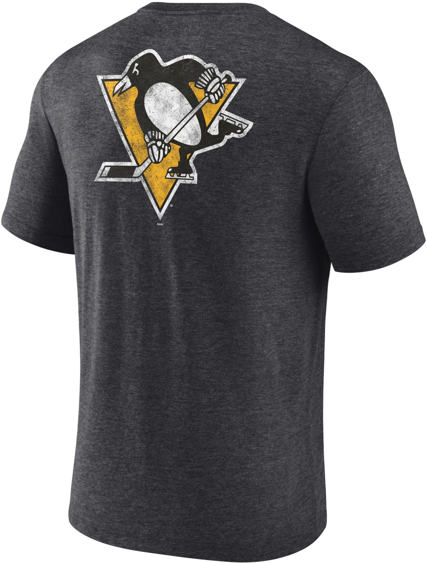 NHL Adult Pittsburgh Penguins Shoulder Patch Grey T-Shirt product image