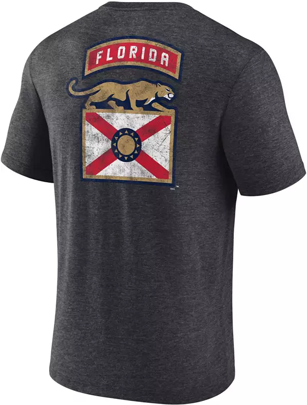 NHL Florida Panthers Shoulder Patch Grey T-Shirt