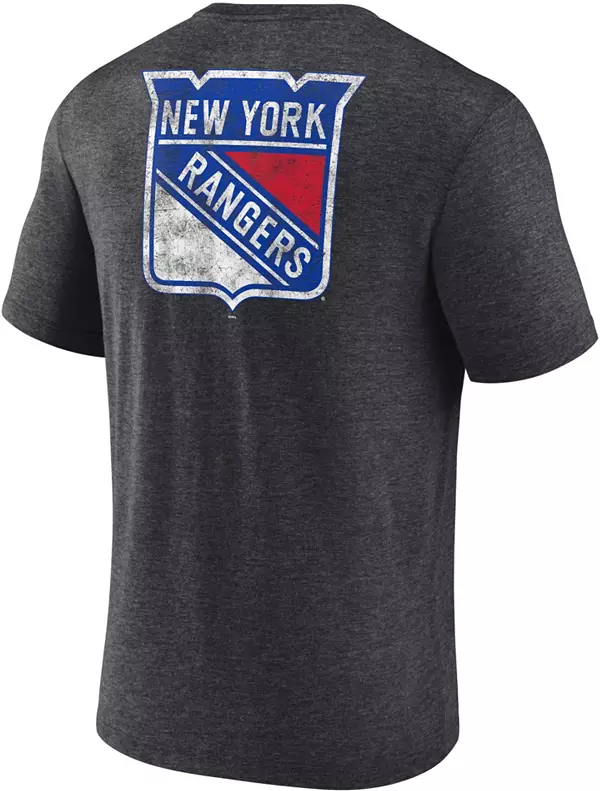 NHL New York Rangers Shoulder Patch Grey T-Shirt
