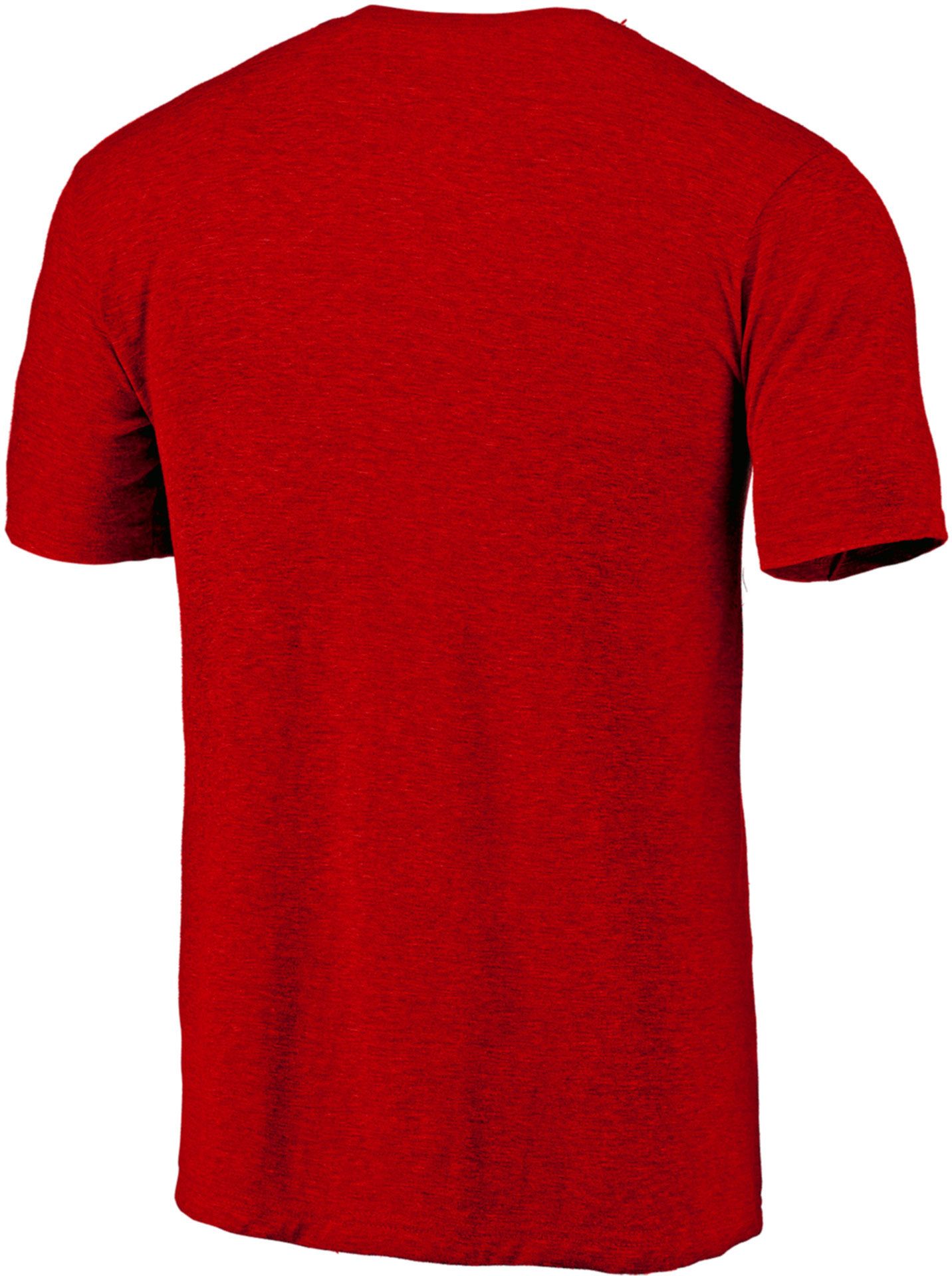 NHL Men's Carolina Hurricanes Red Logo Tri-Blend T-Shirt product image
