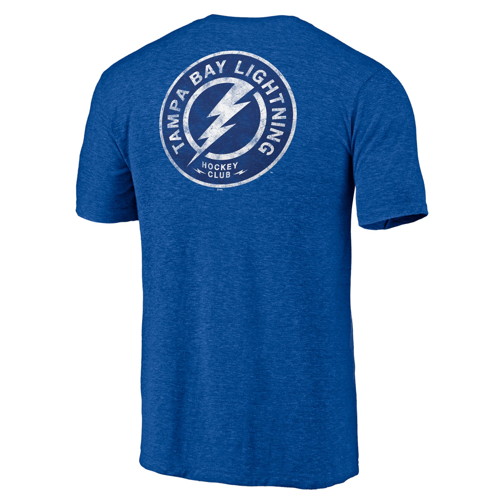 NHL Men's Tampa Bay Lightning Shoulder Patch Royal T-Shirt