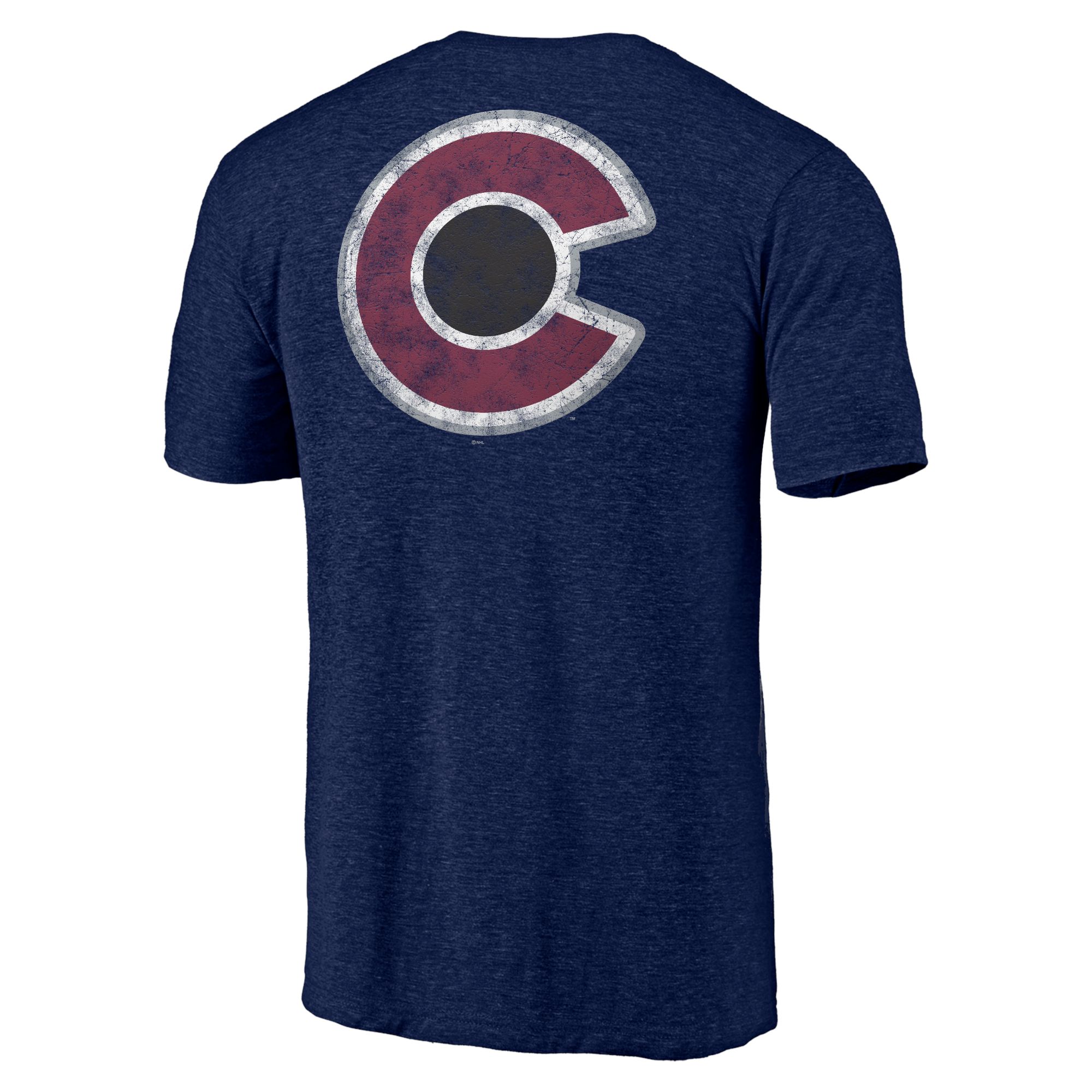 NHL Men's Colorado Avalanche Shoulder Patch Blue T-Shirt