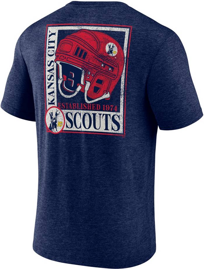 Dick's Sporting Goods NHL Men's Carolina Hurricanes Red Logo Tri-Blend T- Shirt