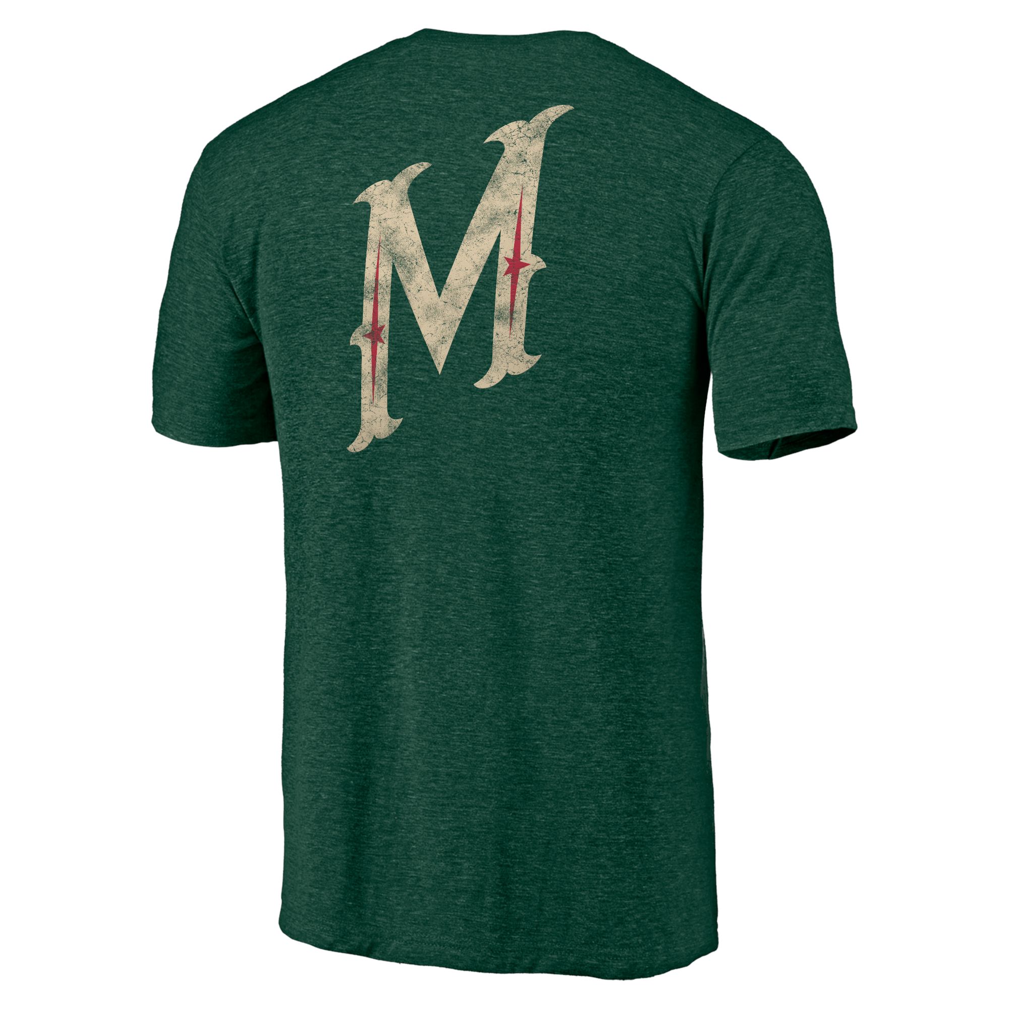 NHL Men's Minnesota Wild Shoulder Patch Green T-Shirt