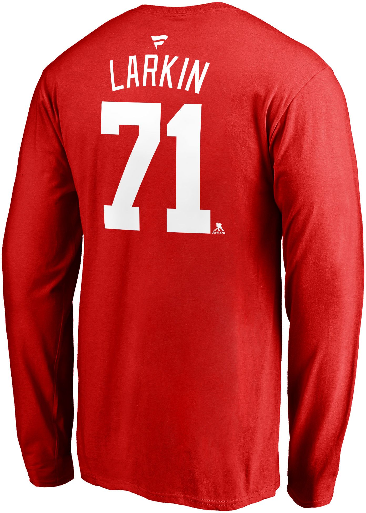 NHL Men's Detroit Red Wings Dylan Larkin #71 Red Long Sleeve Player Shirt product image