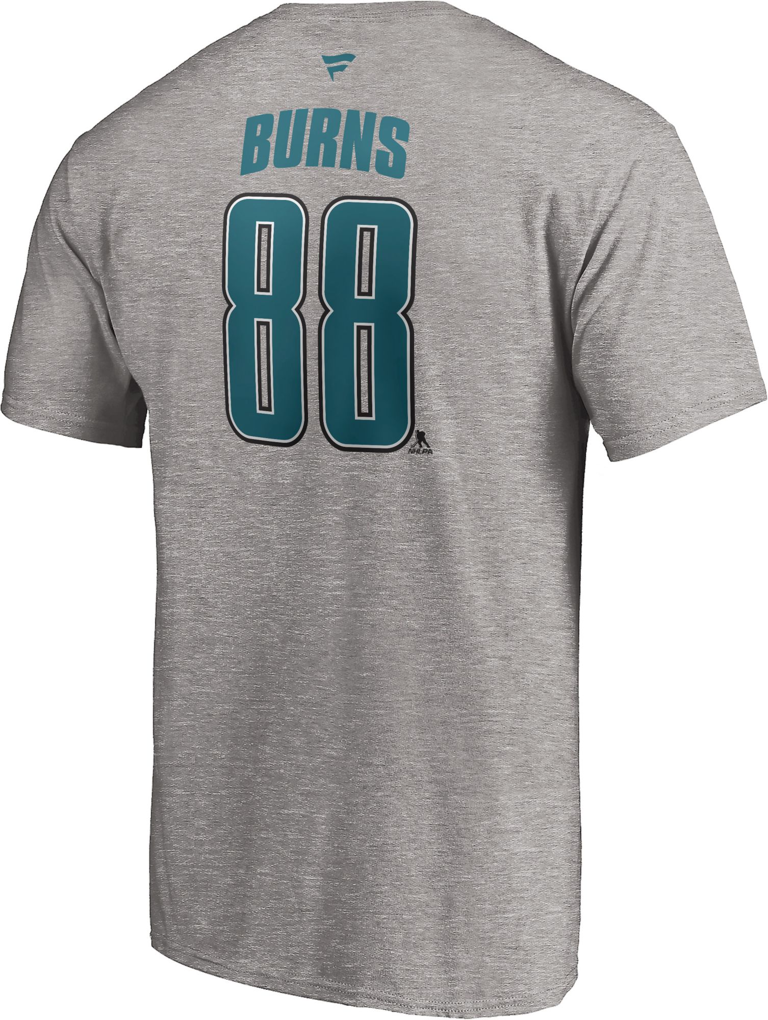 NHL Men's San Jose Sharks Brent Burns #88 Special Edition Grey T-Shirt product image