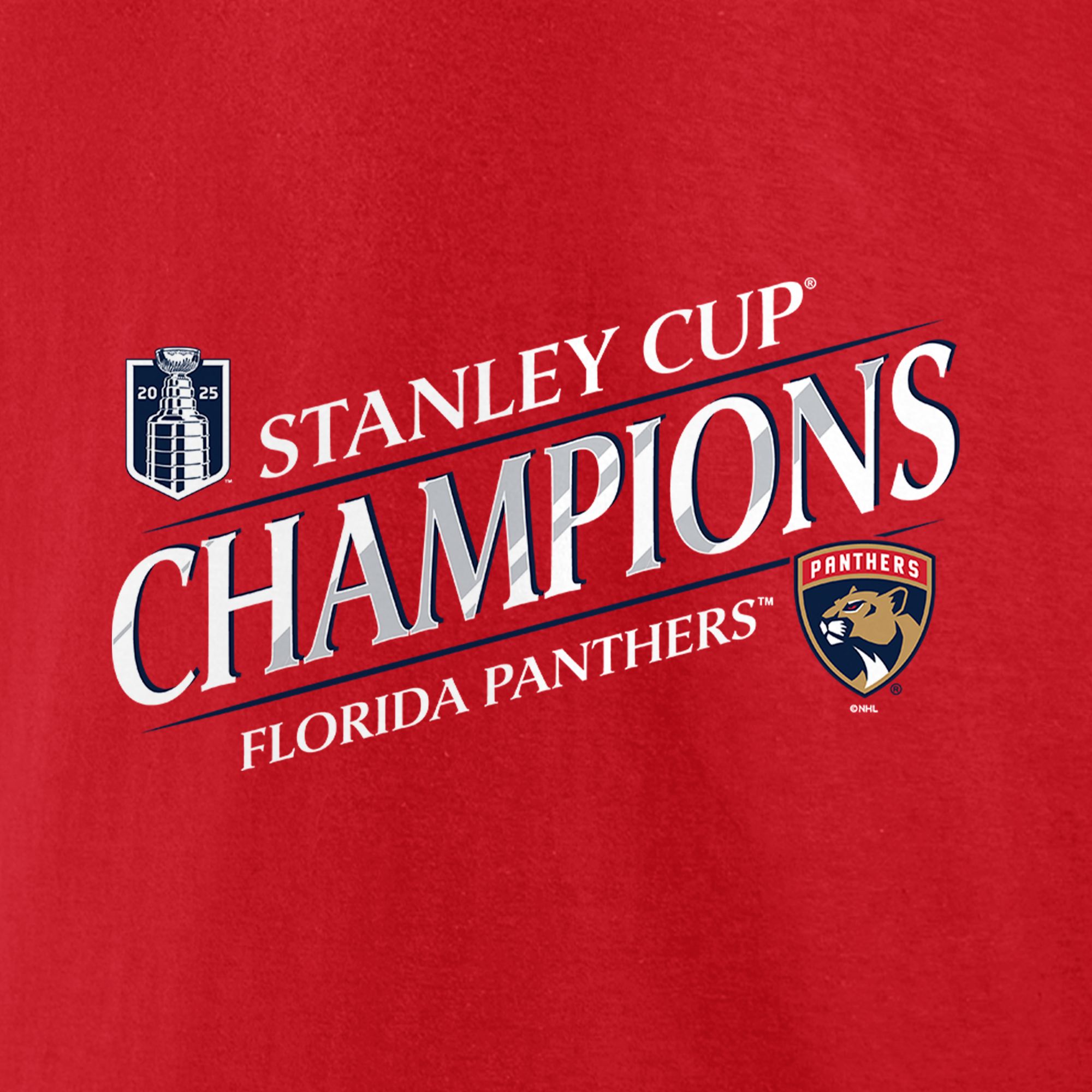 NHL Adult Florida Panthers 2025 Stanley Cup Champions Primetime T-Shirt product image