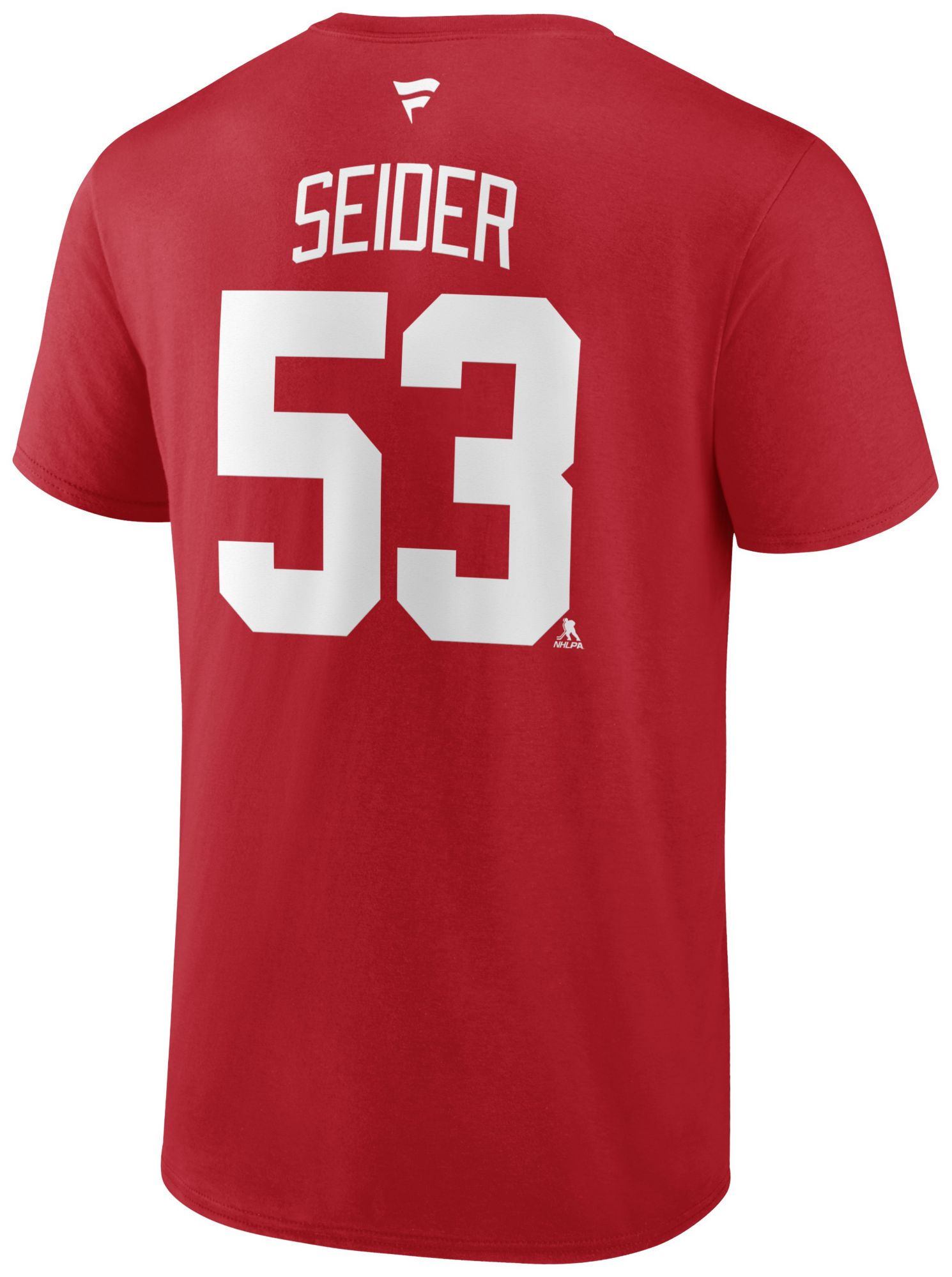 NHL Adult Detroit Red Wings Moritz Seider #53 Red T-Shirt product image