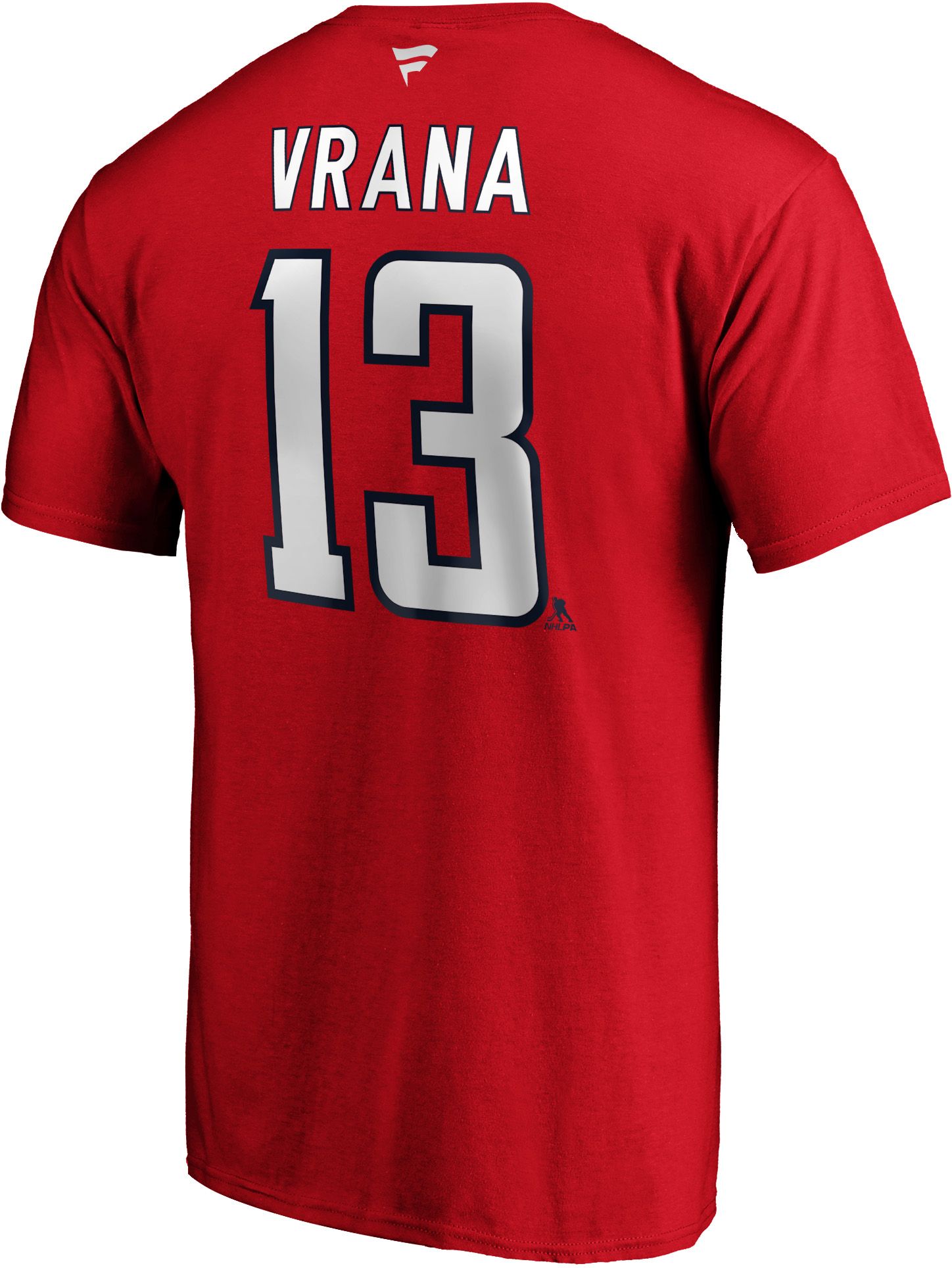 NHL Men's Washington Capitals Jakub Vrana #13 Red Player T-Shirt product image