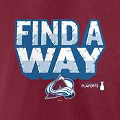 NHL 2022 Stanley Cup Playoffs Colorado Avalanche Slogan Maroon T-Shirt product image