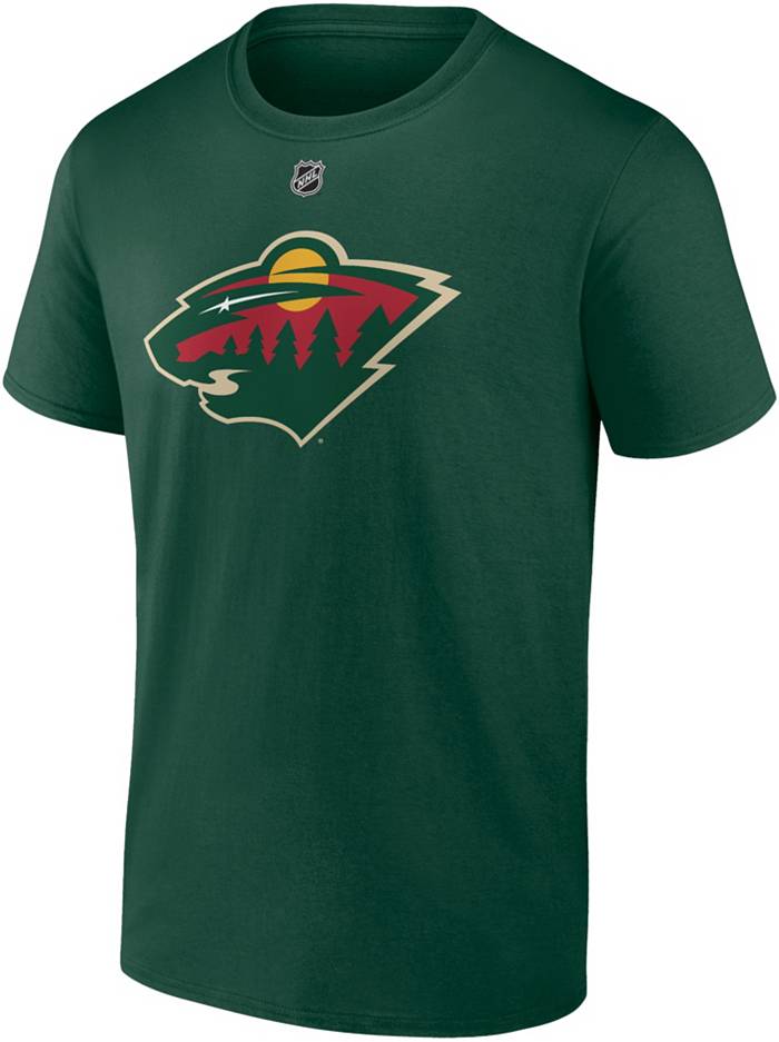 500 Level Minnesota Wild Marc-Andre Fleury State Outline Green T-Shirt, Men's, Large