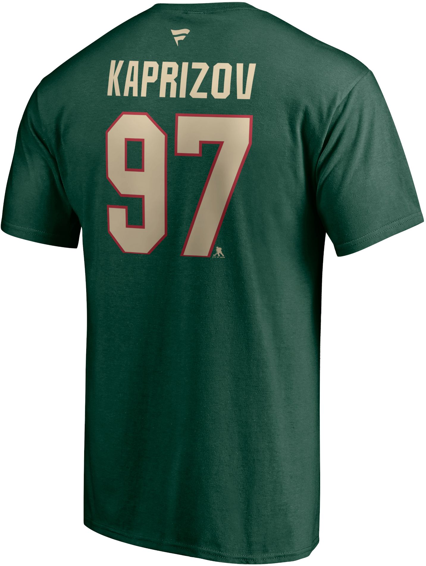 NHL Men's Minnesota Wild Kirill Kaprizov #97 Green Player T-Shirt