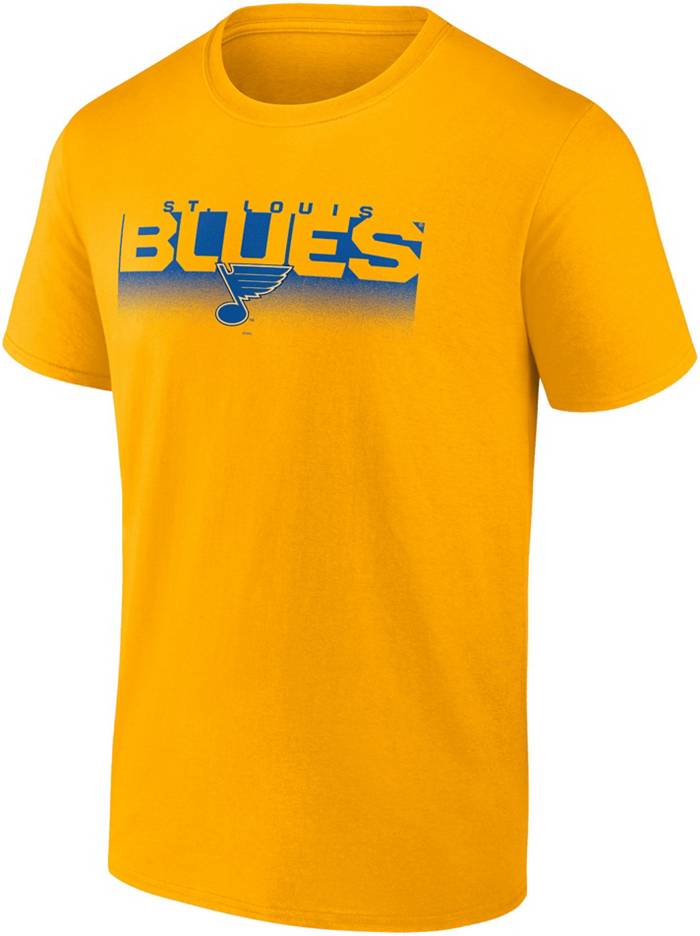 NHL Men's St. Louis Blues Fanatics Branded Gold Team Victory Arch T-Shirt