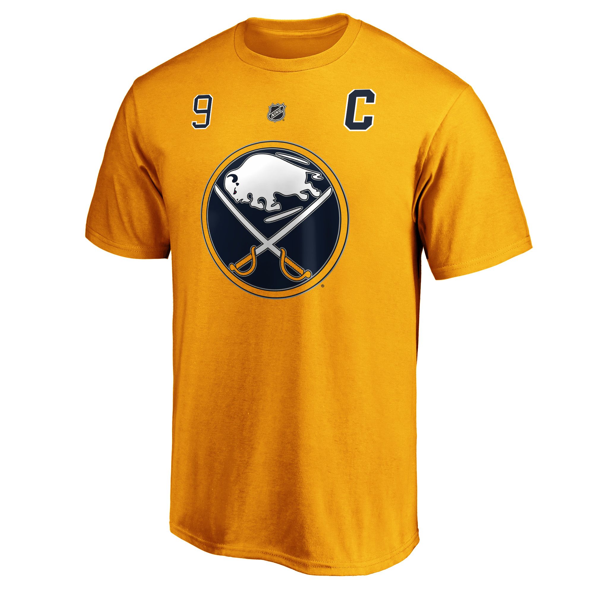 NHL Men's Buffalo Sabres Jack Eichel #9 Yellow Player T-Shirt product image