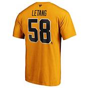 NHL Men's Pittsburgh Penguins Kris Letang #58 Gold Player T-Shirt product image