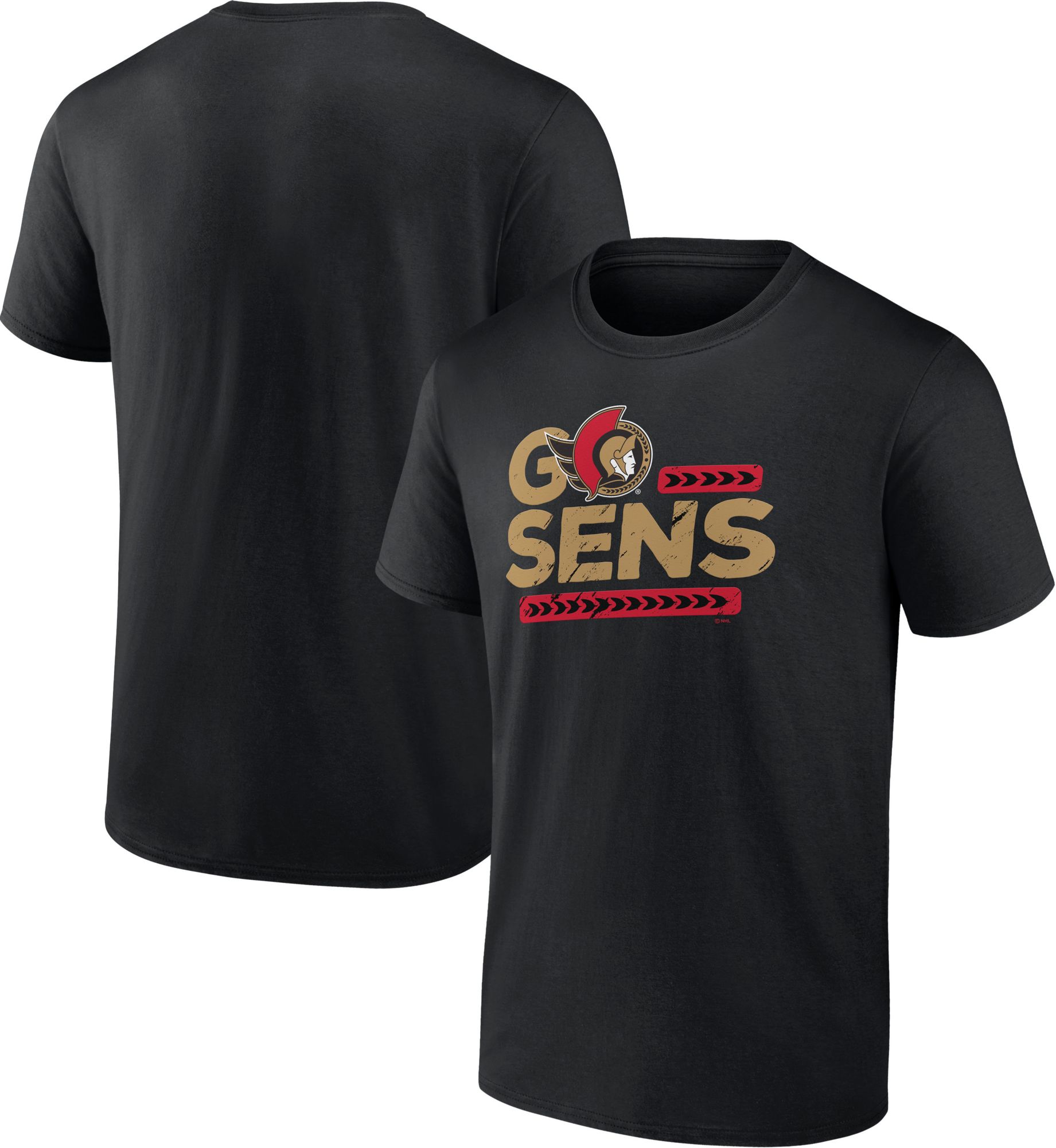 NHL Men's Ottawa Senators Iconic Jersey Black T-Shirt product image