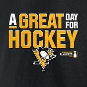 NHL 2022 Stanley Cup Playoffs Pittsburgh Penguins Slogan Black T-Shirt product image