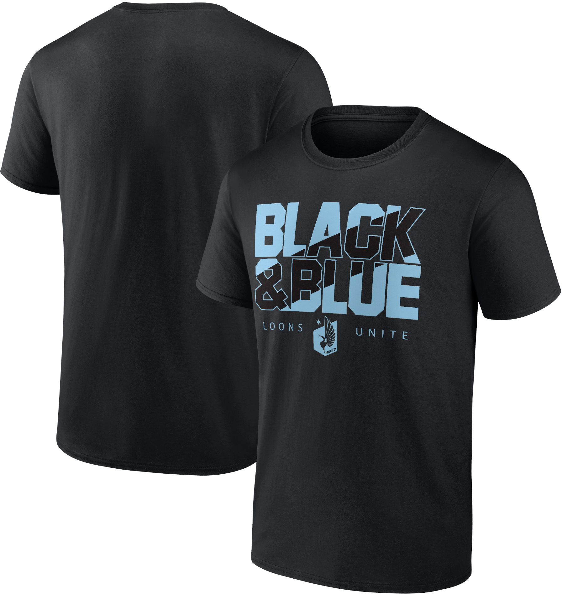 MLS Minnesota United FC Team Chant Black T-Shirt product image