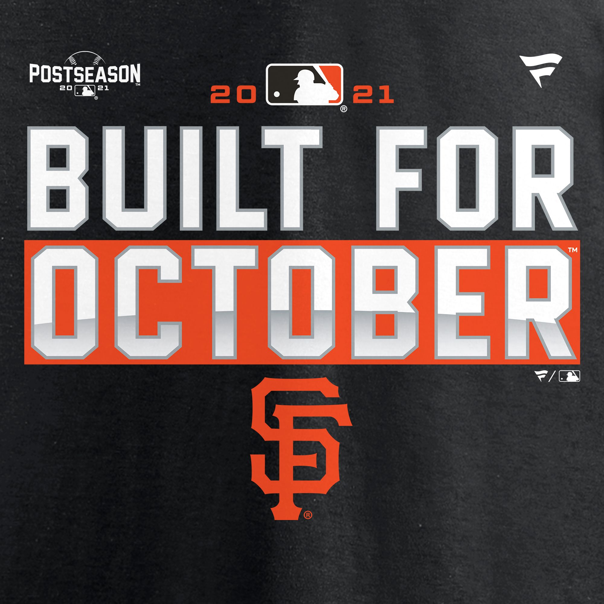 MLB Men's San Francisco Giants 2021 Postseason Locker Room 'Built for October' T-Shirt product image