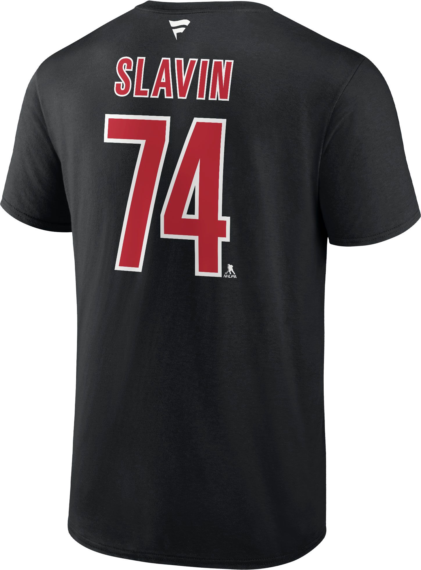 NHL Men's Carolina Hurricanes Black Jaccob Slavin #74 T-Shirt product image