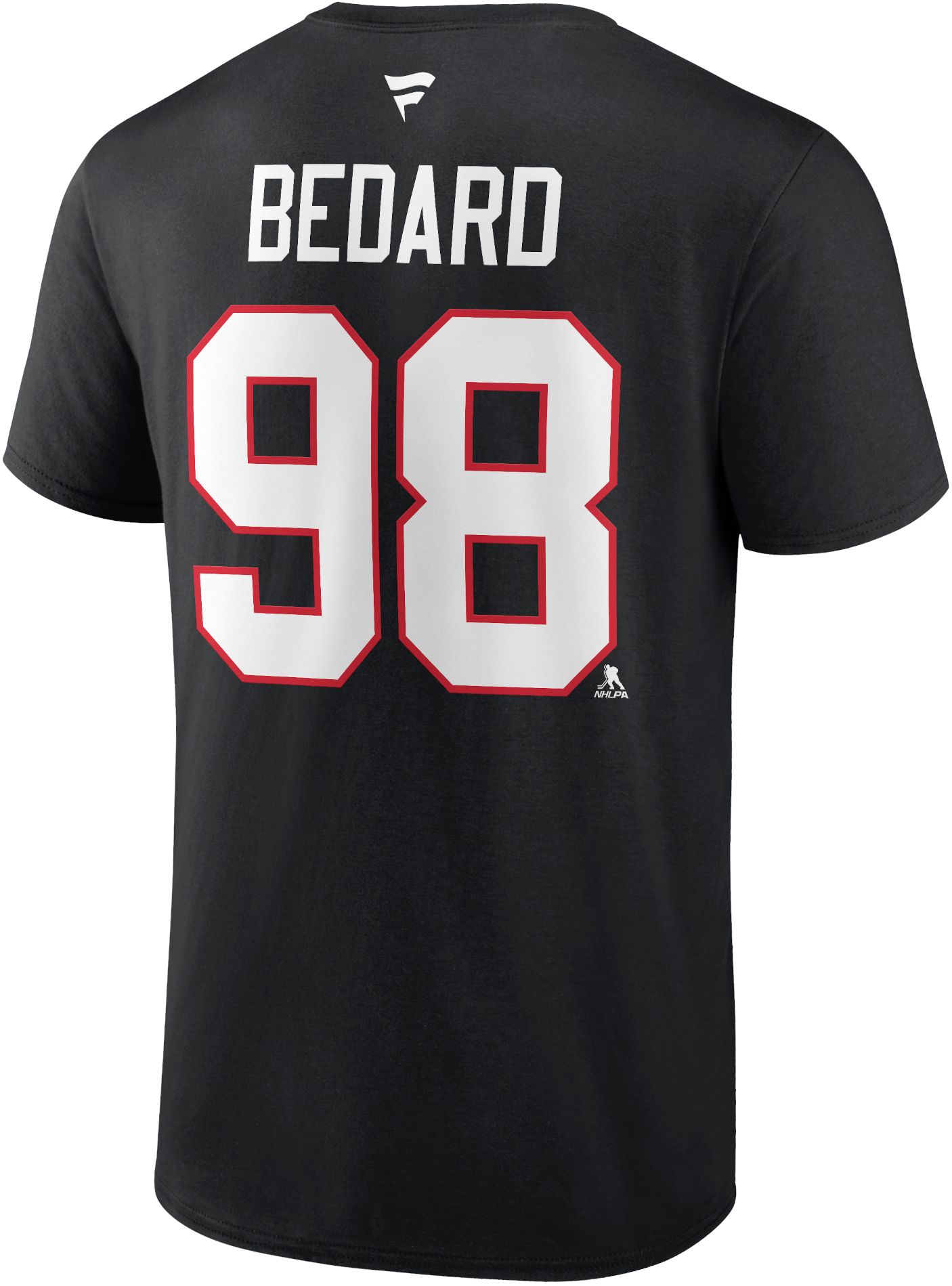 NHL Adult Chicago Blackhawks Connor Bedard #98 Black T-Shirt product image
