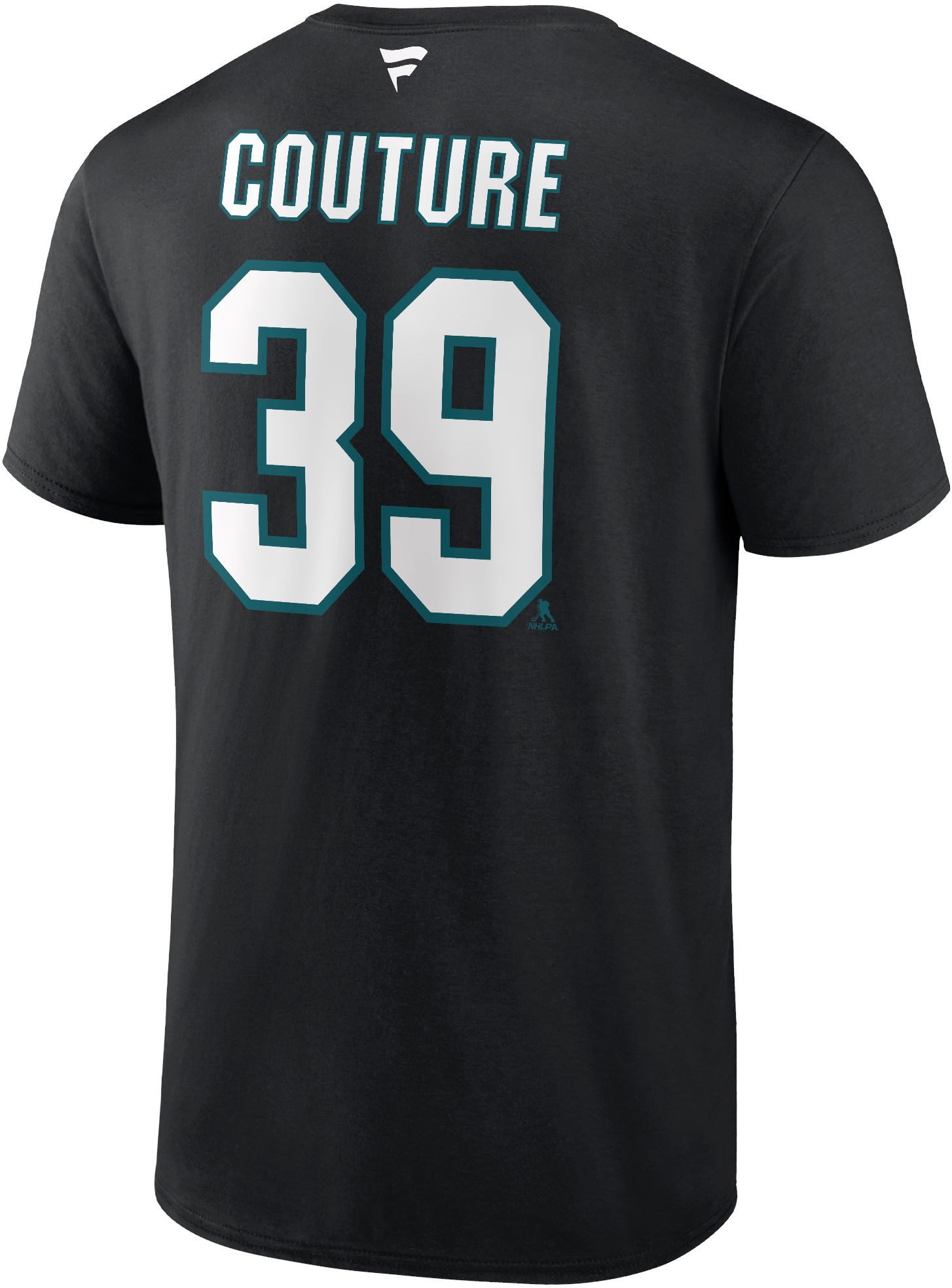NHL Adult San Jose Sharks Logan Couture #39 Black T-Shirt product image
