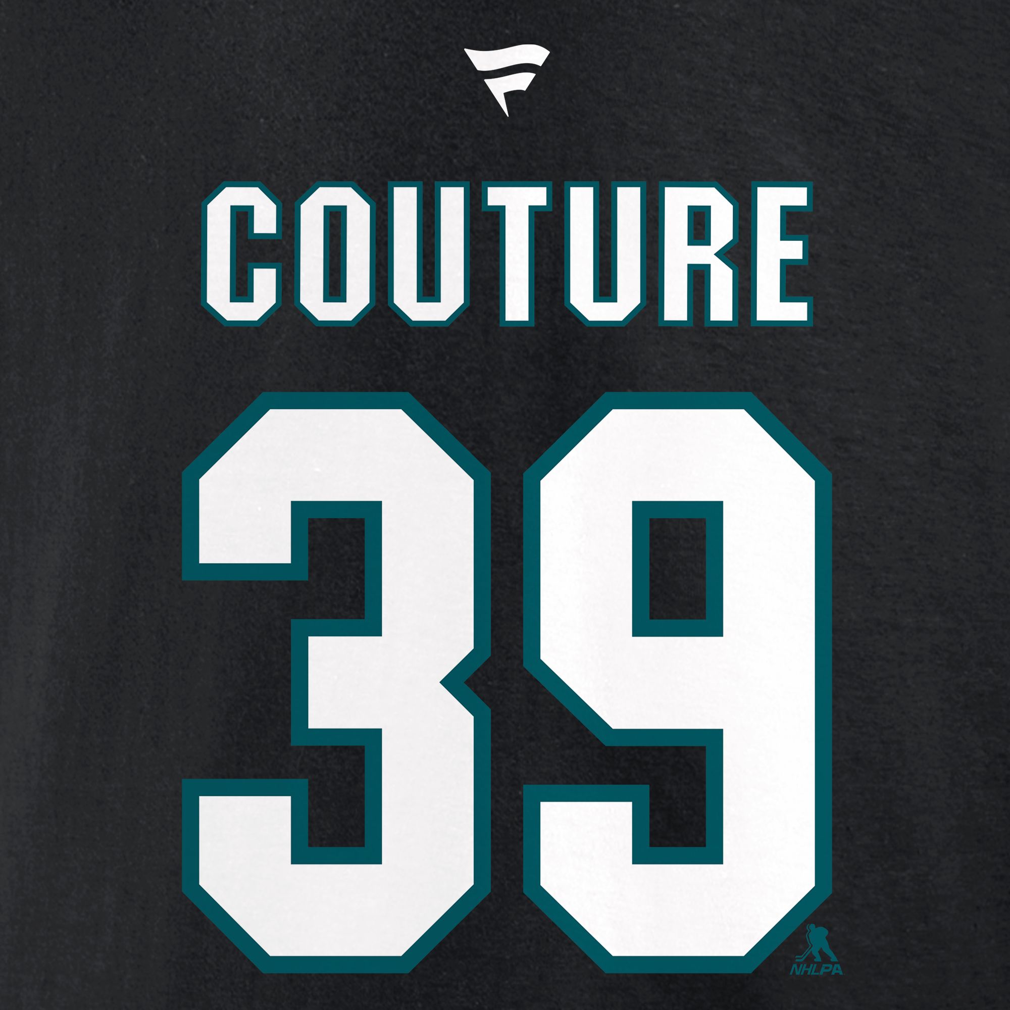 NHL Adult San Jose Sharks Logan Couture #39 Black T-Shirt product image