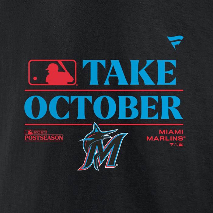 Miami Marlins Steal Your Base Black Athletic T-Shirt