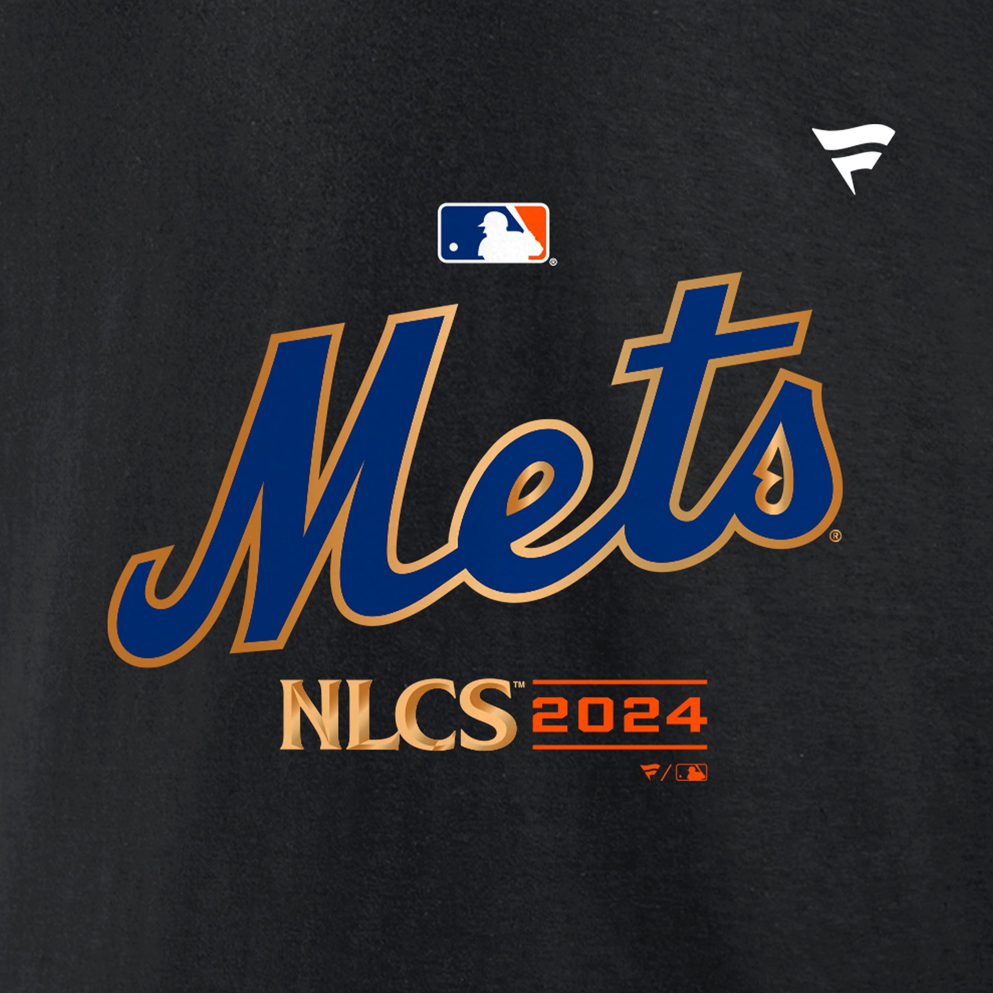 MLB Team Apparel Men's 2024 Division Series Champs New York Mets Black Locker Room T-Shirt product image