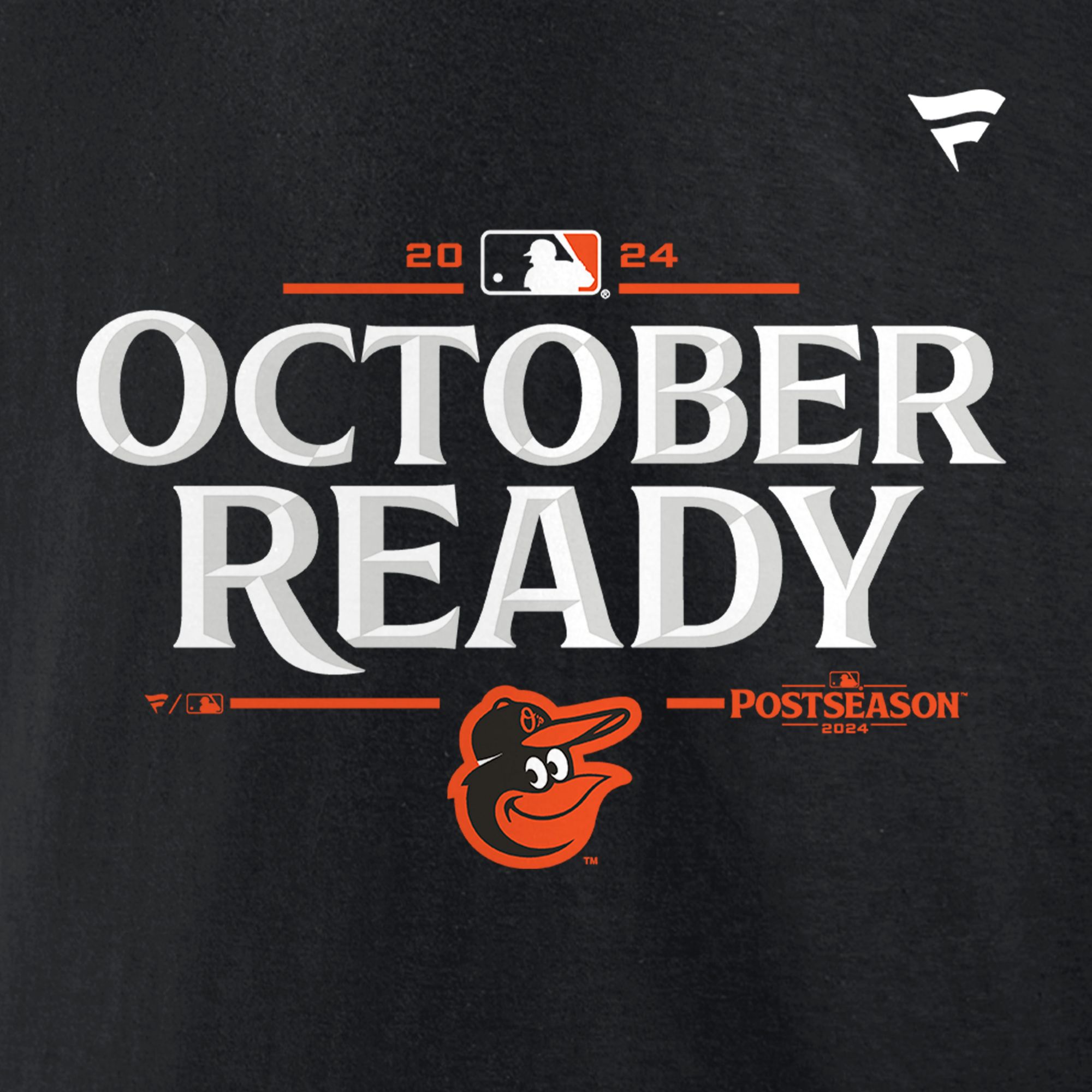 MLB Team Apparel Adult Baltimore Orioles 2024 Postseason Participant Black Locker Room T-Shirt product image