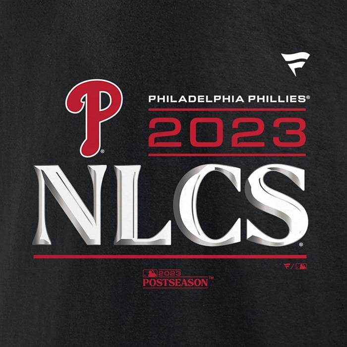 Men's Fanatics Branded Red Philadelphia Phillies 2023 Postseason Locker Room T-Shirt