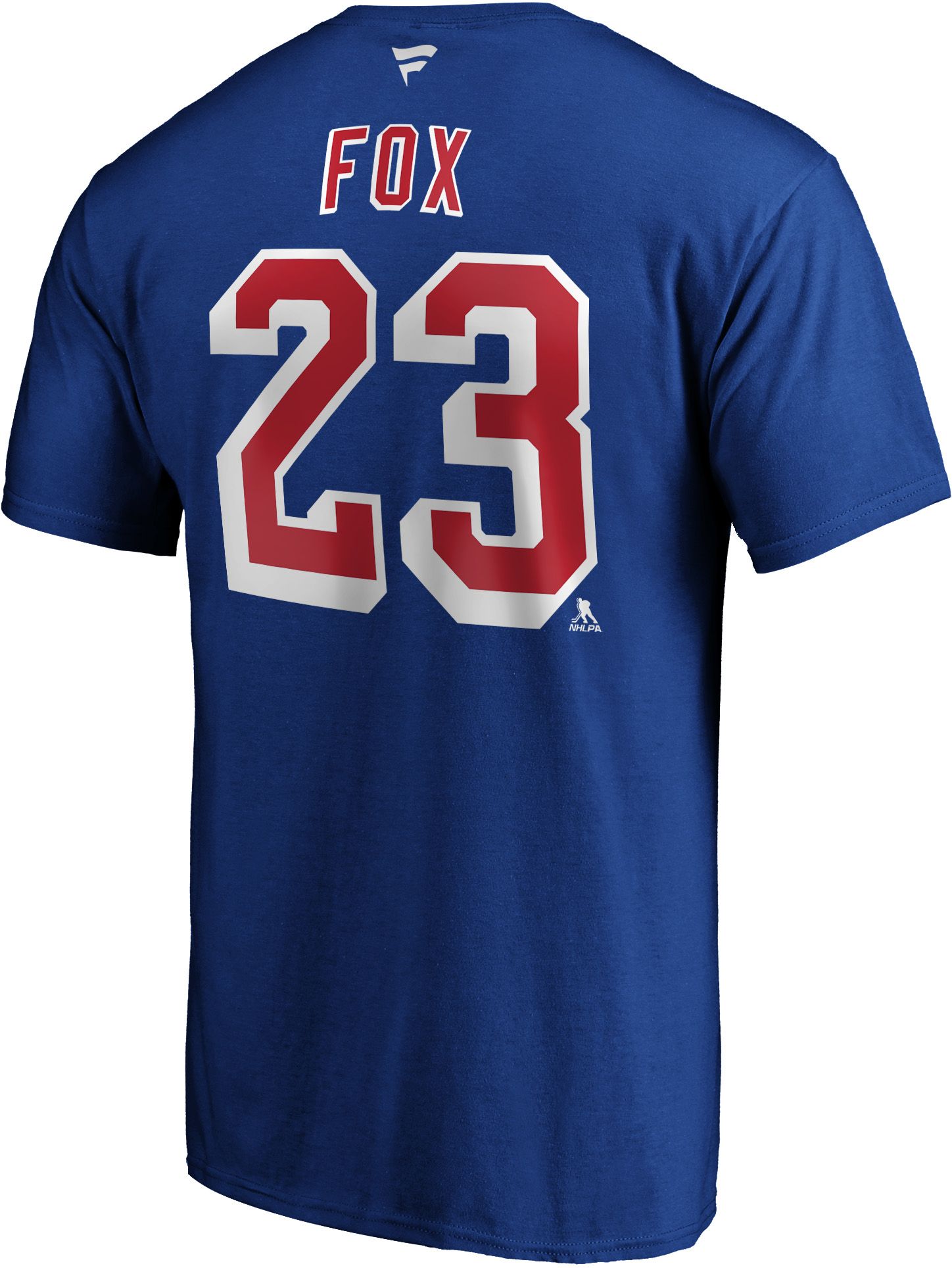 NHL Adult New York Rangers Adam Fox #23 Royal T-Shirt product image
