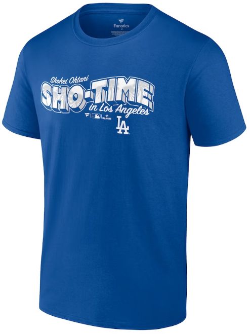 MLB Men's Los Angeles Dodgers Shohei Ohtani Royal ‘Sho Time' T-Shirt