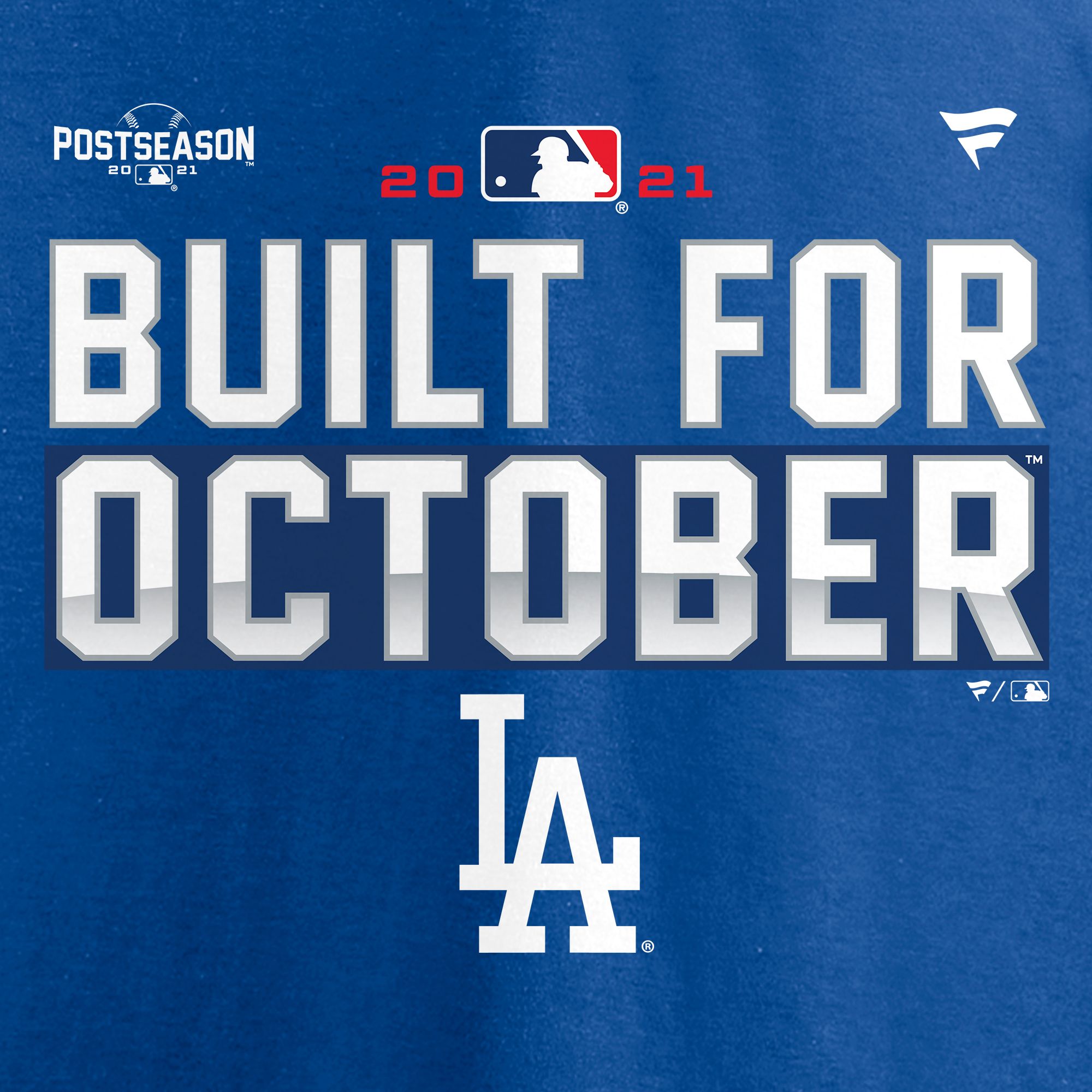 MLB Men's Los Angeles Dodgers 2021 Postseason Locker Room 'Built for October' T-Shirt product image