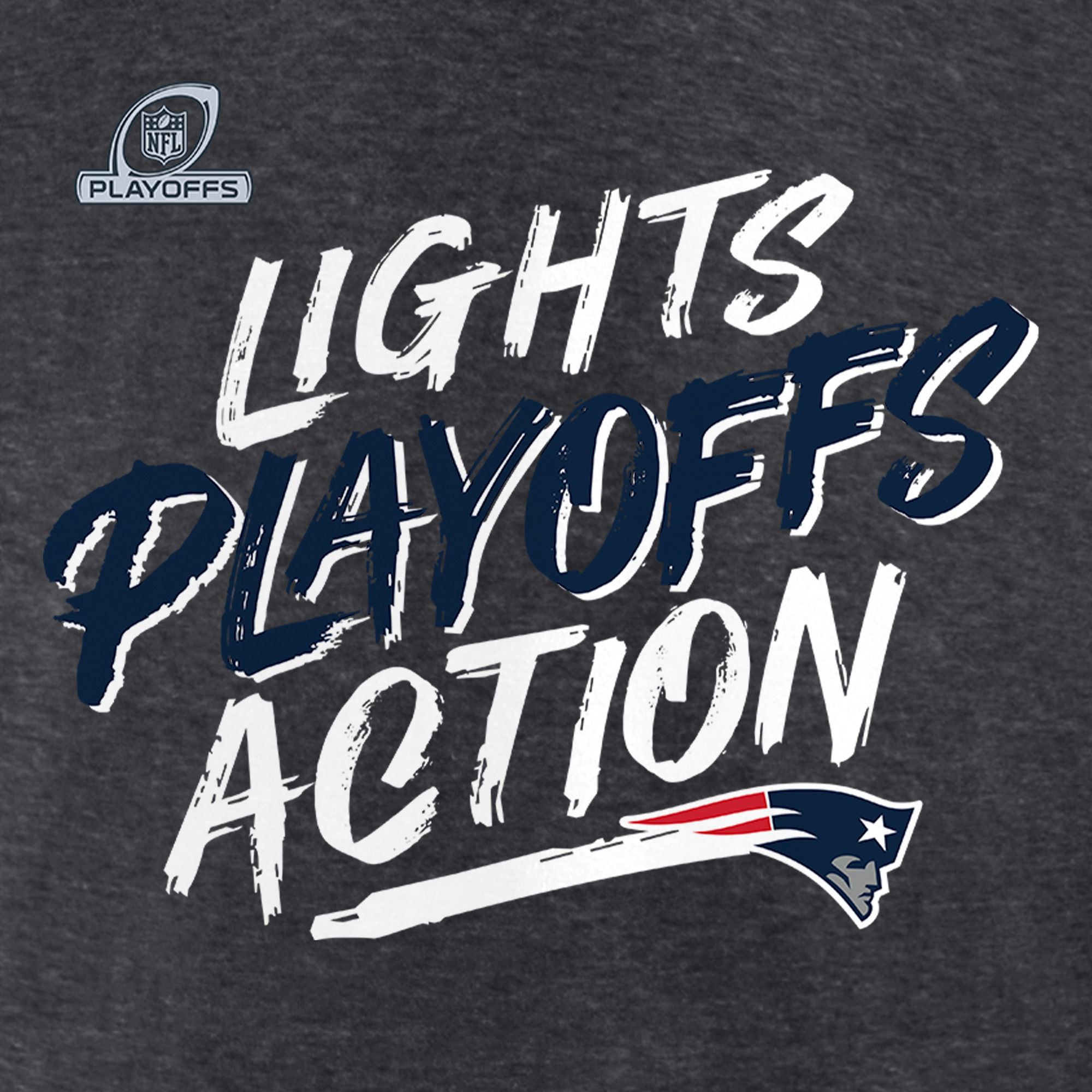 NFL Men's New England Patriots 2021 Lights Playoffs Action T-Shirt product image