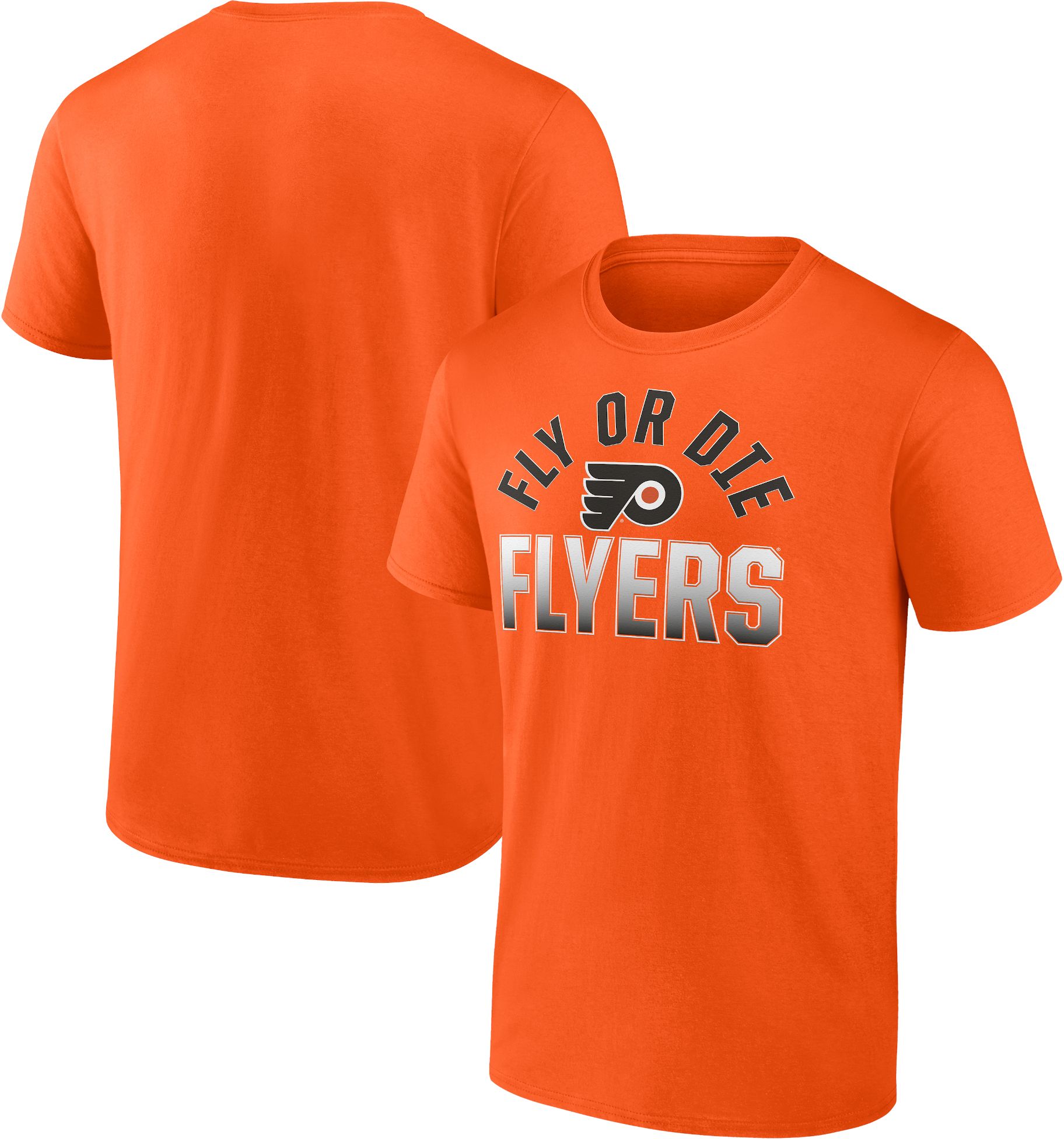 NHL Adult Philadelphia Flyers Wordmark Orange T-Shirt