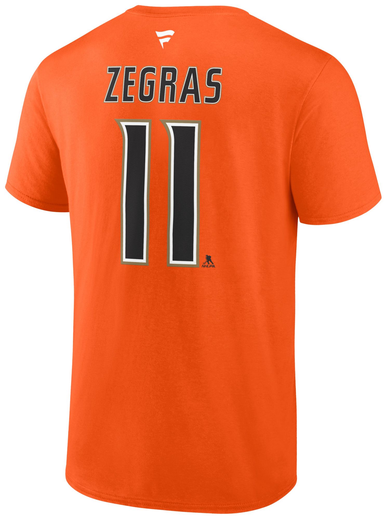 NHL Adult Anaheim Ducks Trevor Zegras #11 Orange T-Shirt product image