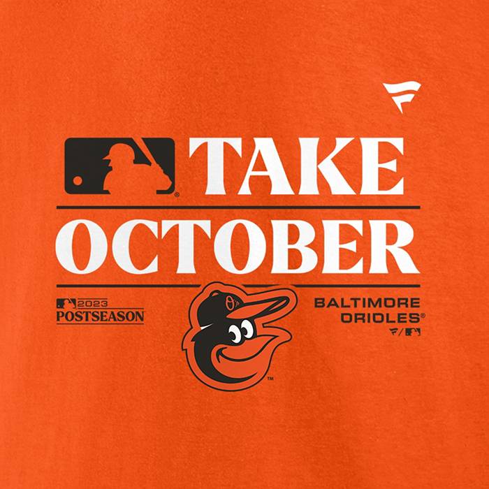 MLB Men's 2023 Postseason Take October Baltimore Orioles Locker Room  T-Shirt