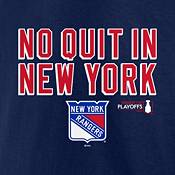 NHL 2022 Stanley Cup Playoffs New York Rangers Slogan Navy T-Shirt product image