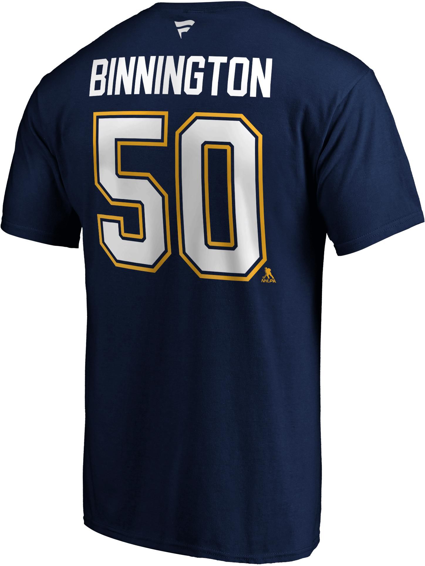 NHL Adult St. Louis Blues Jordan Binnington #50 Navy Player T-Shirt product image